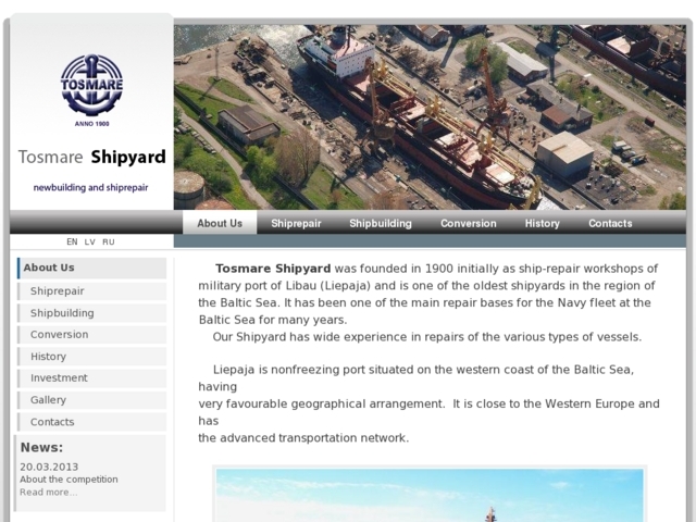 Tosmares kuģu būvētava, AS